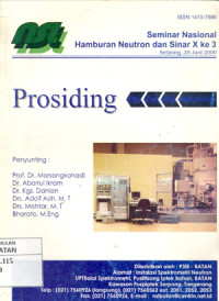 Prosiding seminar nasional hamburan neutron dan sinar X ke-3 ; Serpong 28 Juni 2000