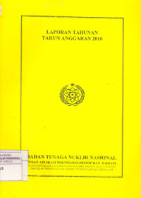 Laporan tahunan tahun anggaran 2010