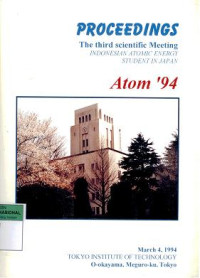 Proceedings the third scientific meeting indonesian atomic energy student in japan