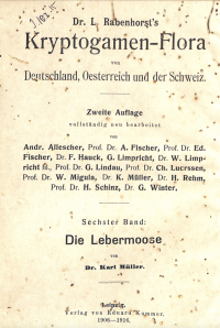 Kryptogamen-Flora von Deutschland, Österreich und der Schweiz
