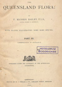 The Queensland flora: part III. caprifoliaceae to gentianeae