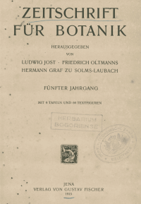 Zeitschrift für botanik fünfter jahrgang 1913